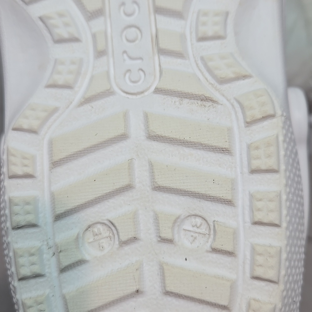 Crocs Women High Top White Clog Boots Shoes Sz 7 - Picture 10 of 10